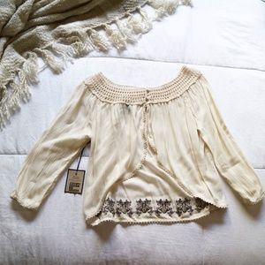 Boho Blouse with Open Back